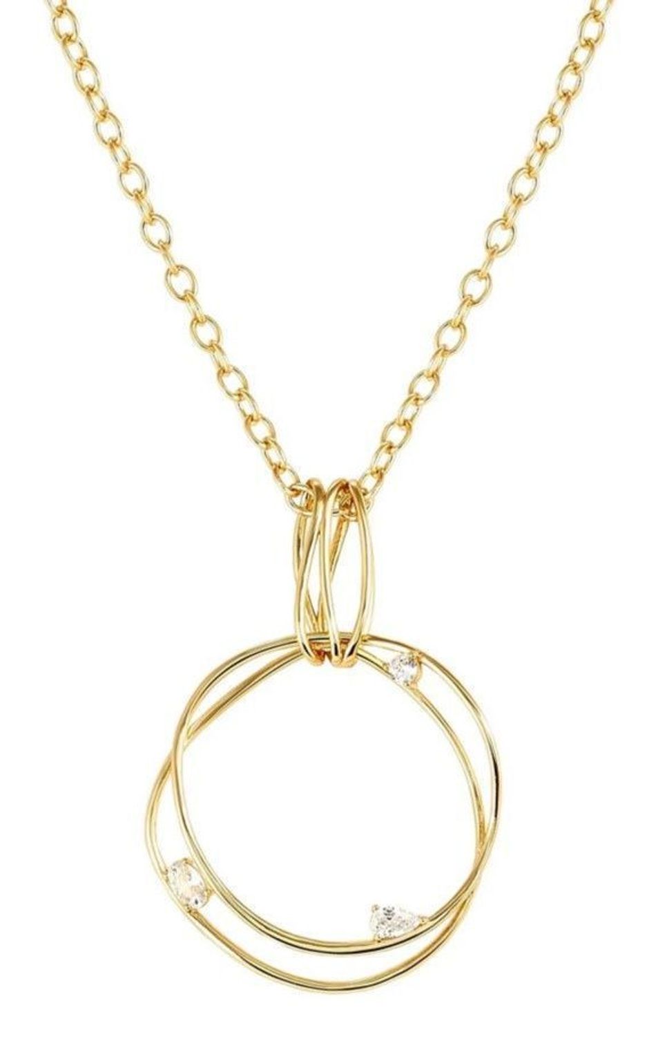 Srebrny pozłacany naszyjnik Nomination My Rebel Art – okrągła zawieszka z cyrkoniami (1).jpg